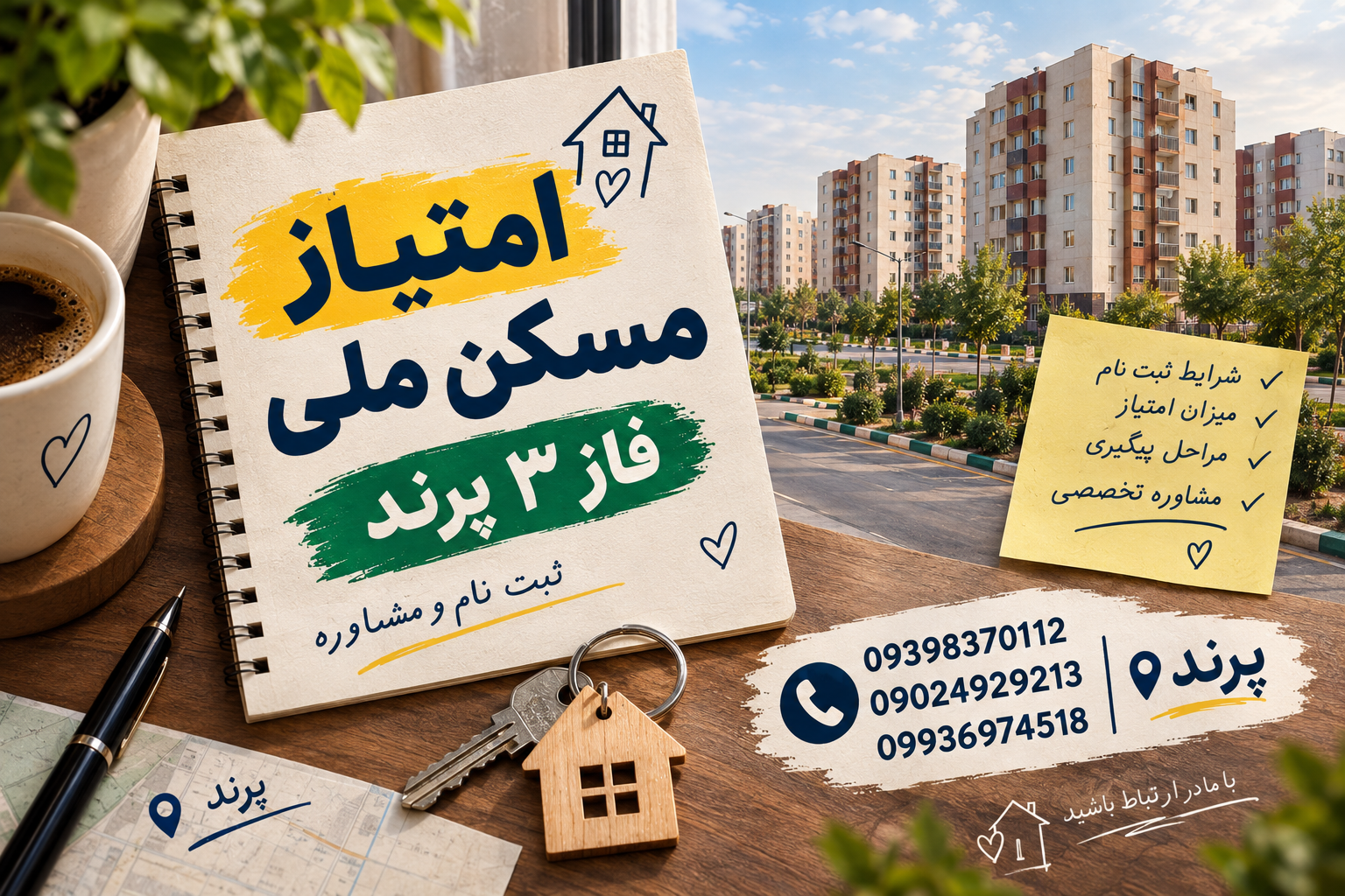 امتیاز مسکن ملی فاز ۳ پرند | ۰۹۳۹۸۳۷۰۱۱۲