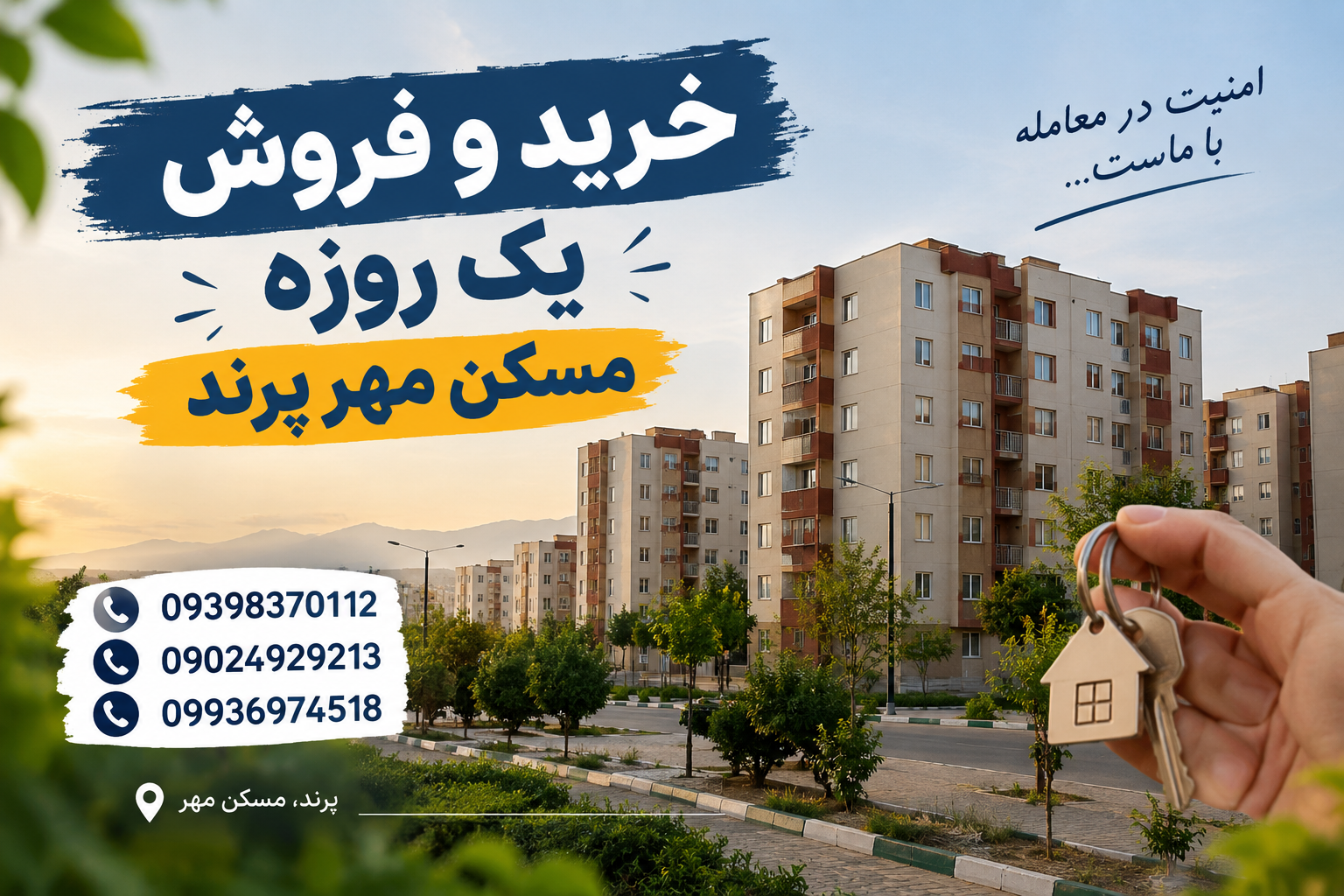 خرید و فروش یک‌روزه مسکن مهر در پرند چطور معامله را سریع و مطمئن انجام دهیم؟